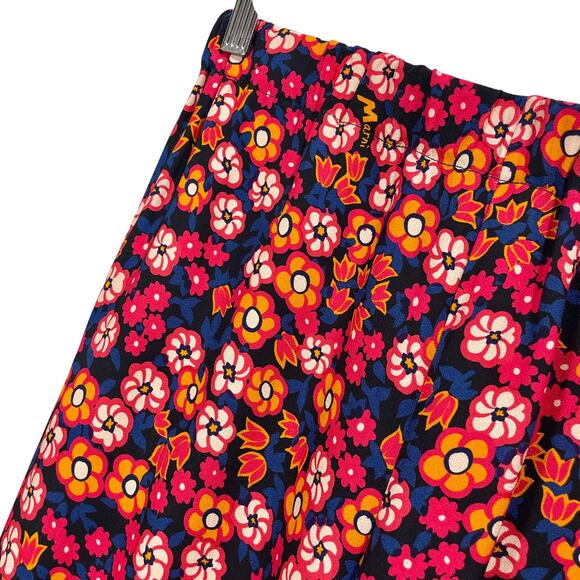 MARNI Pop Garden-Print Crepe Flared-Leg Trousers Size 36 / Small - Picture 3 of 11